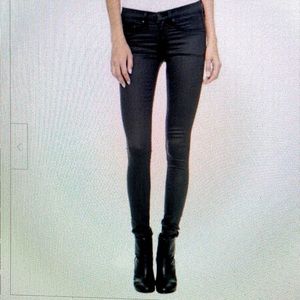 Rag & Bone NWT coated black jeans 28